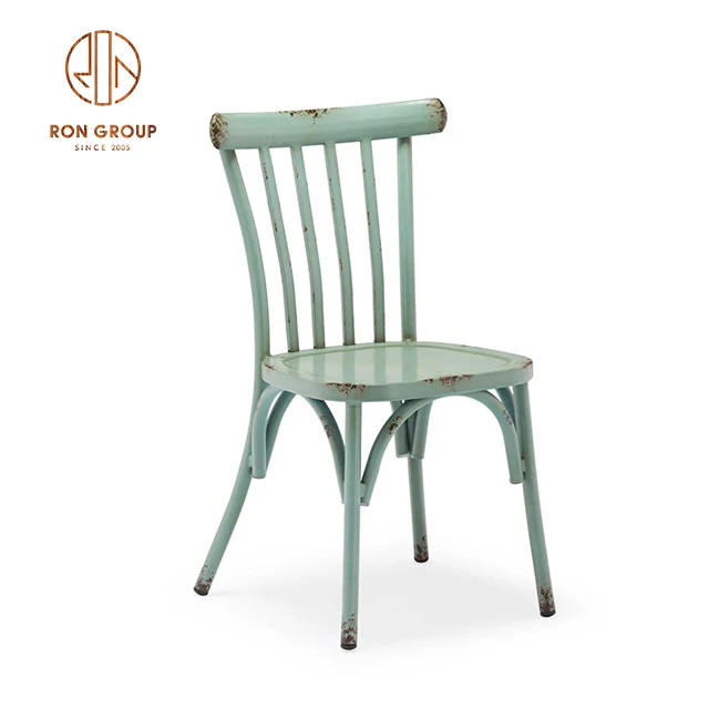 Modern iron aluminum outdoor chair for cafe shop