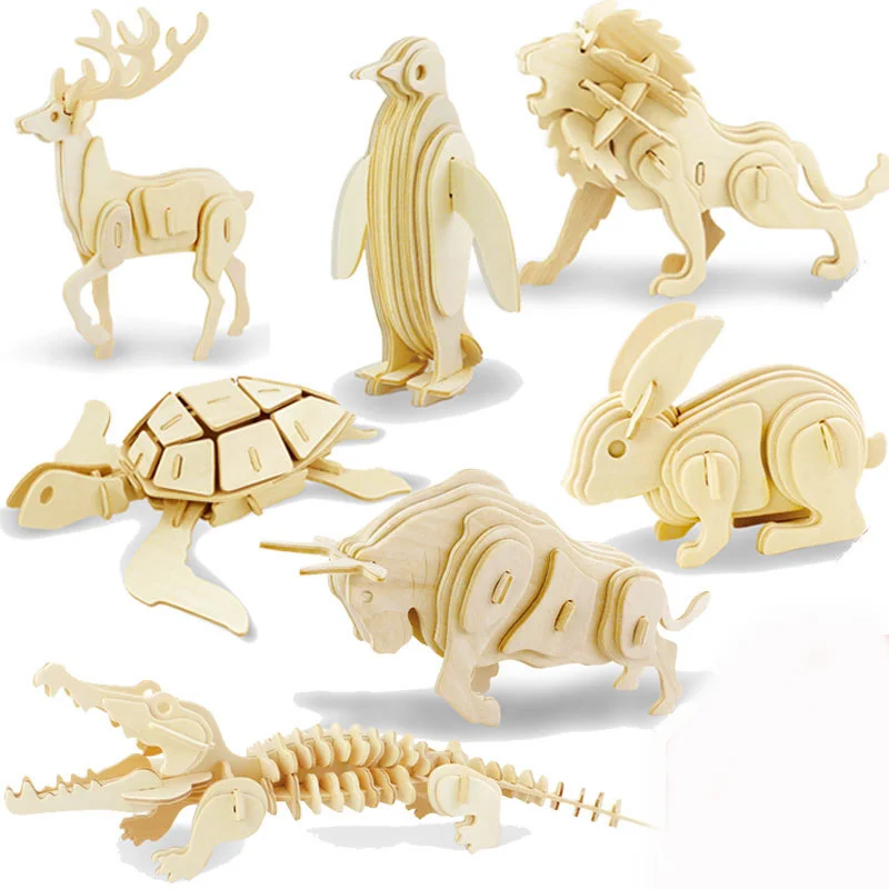 Wooden 3D puzzle