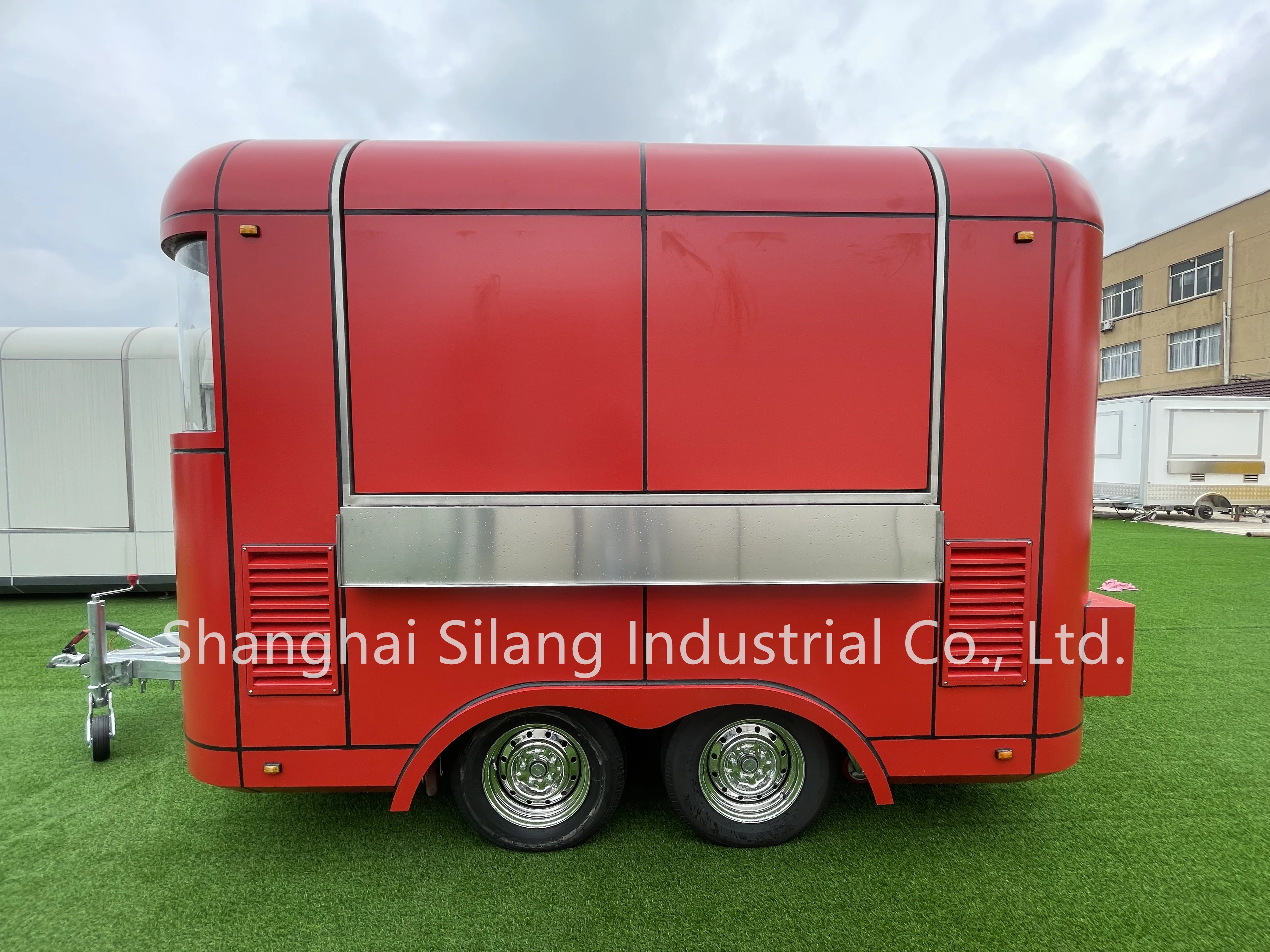 MAICHE New SL-2S Customized Red Mobile Fast Food Trailer BBQ Hot Dog Ice Cream Juice Food Truck manufacture