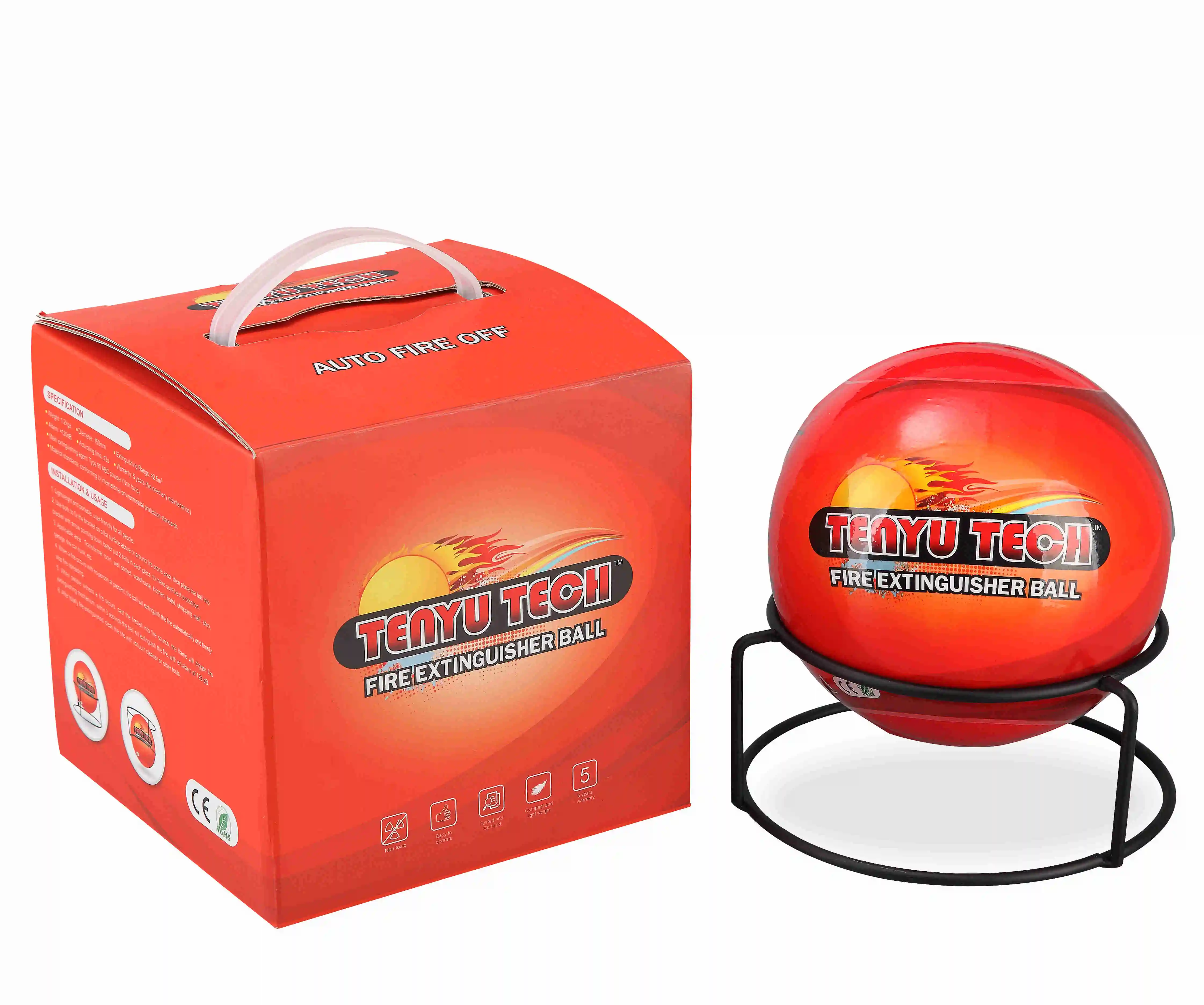 Tenyu Tech Auto Fire Extinguisher Ball With Ce Sgs Manufacturer In