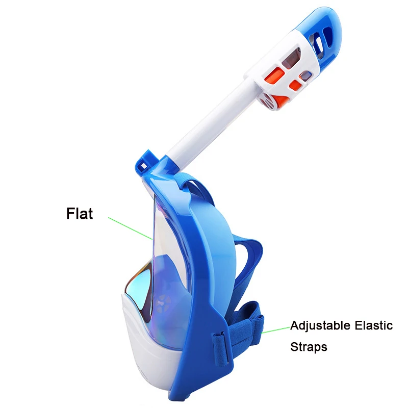 Aloma Popular snorkel mask 180 degree silicone full face snorkel mask 1single breathing tube for adult factory