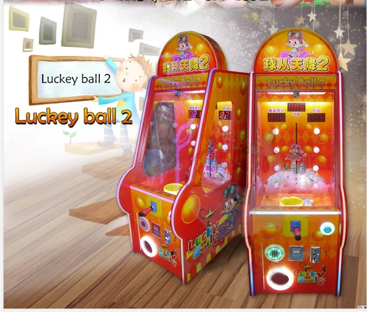 Threeplus Coin Operated Lucky Ball 2 Ticket Redemption Arcade Game Catching Ball Amusement Machines