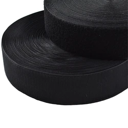 100MM 100% nylon heat resistant Eco-friendly black and white Hook and Loop Fastener hook an loop tape for Clothes Sustainable