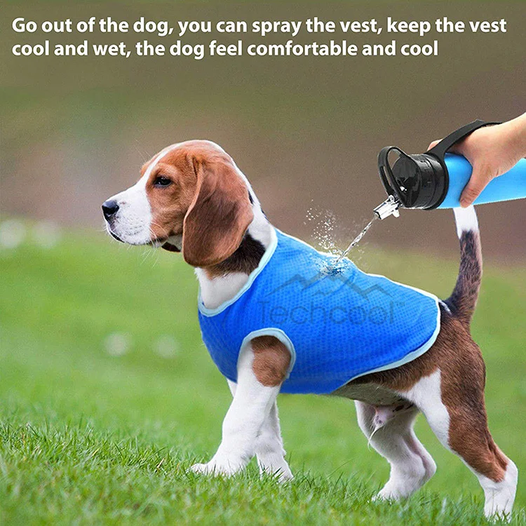 Techcool Summer Evaporative Pva Dog Cooling Vest Dog Cooling Jacket