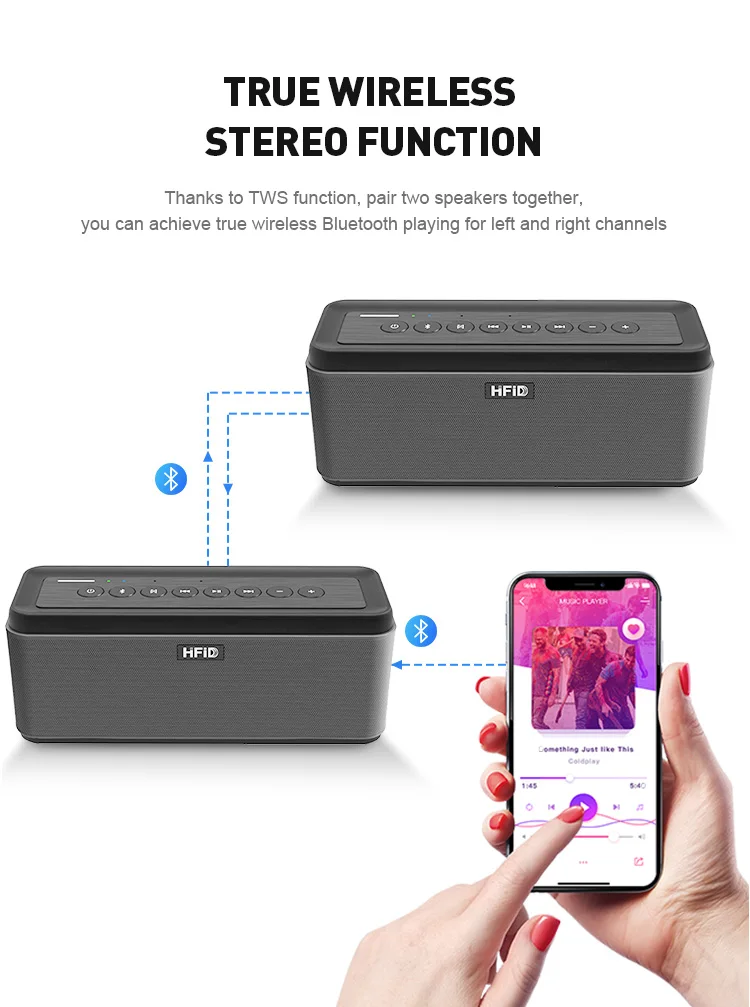2021 Bluetooth 5.0 hands free Bluetooth speaker outdoor portable wireless speaker - ANKUX.COM