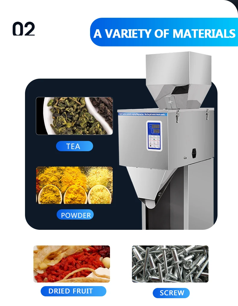 10-1000g powder granules bag filling bottle filling weighing machine with foot pedal