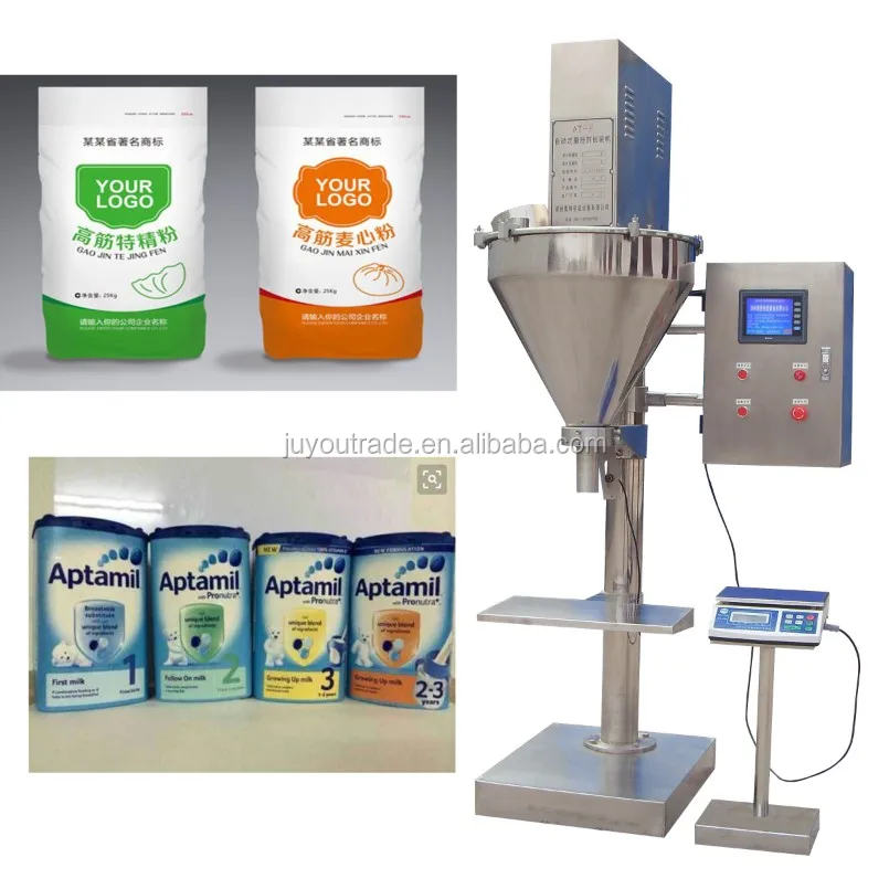 Jy Semiautomatic Flour Powder Dispenser Packing Machine With Auger