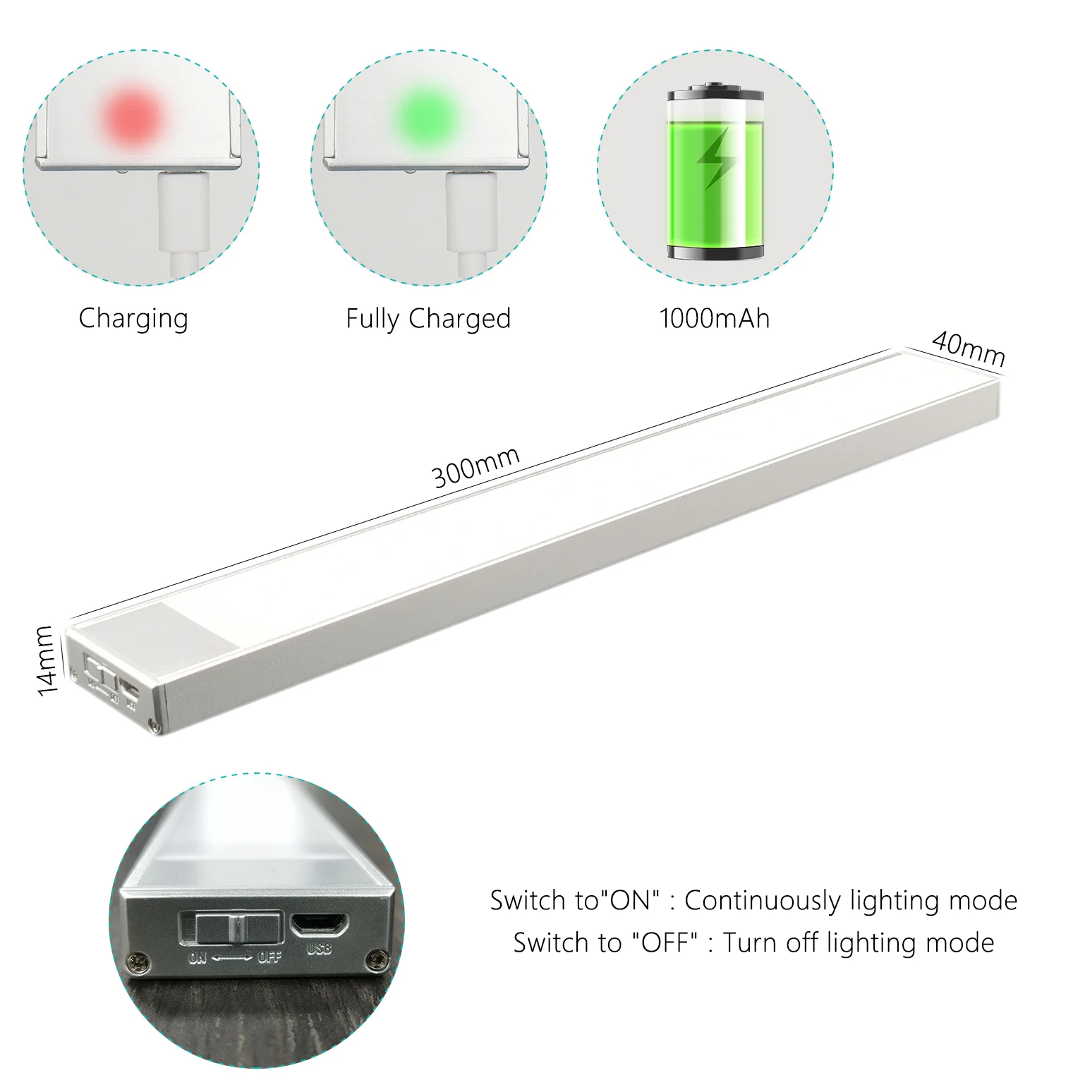 G13 T8 4Ft  LED  COOL White 18W Fluorescent Tube Light Fixture 6000K Clear Cover 