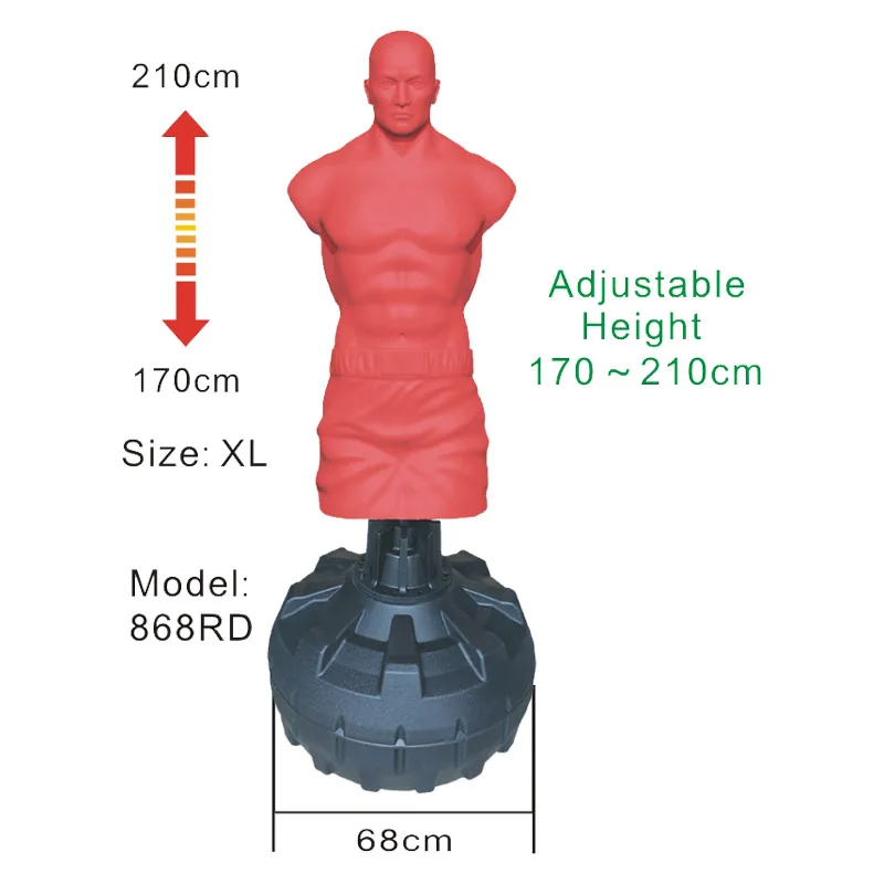 Bunnyhi Qj025 Free Standing Boxing Sandbags Punching Man Dummy Bag 