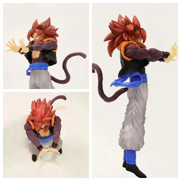 Anime Son Goku Red Hair 16cm PVC Action Figure Model New In Box 
