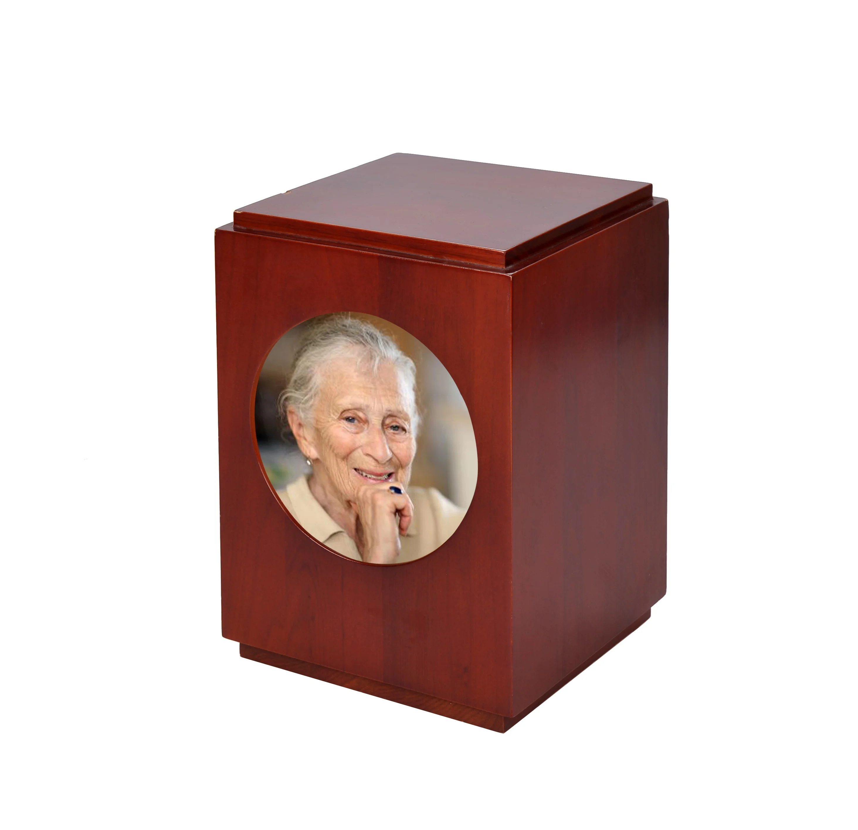 Mkya005 Wholesale Funeral Picture Frame With Urn Antique China Wood