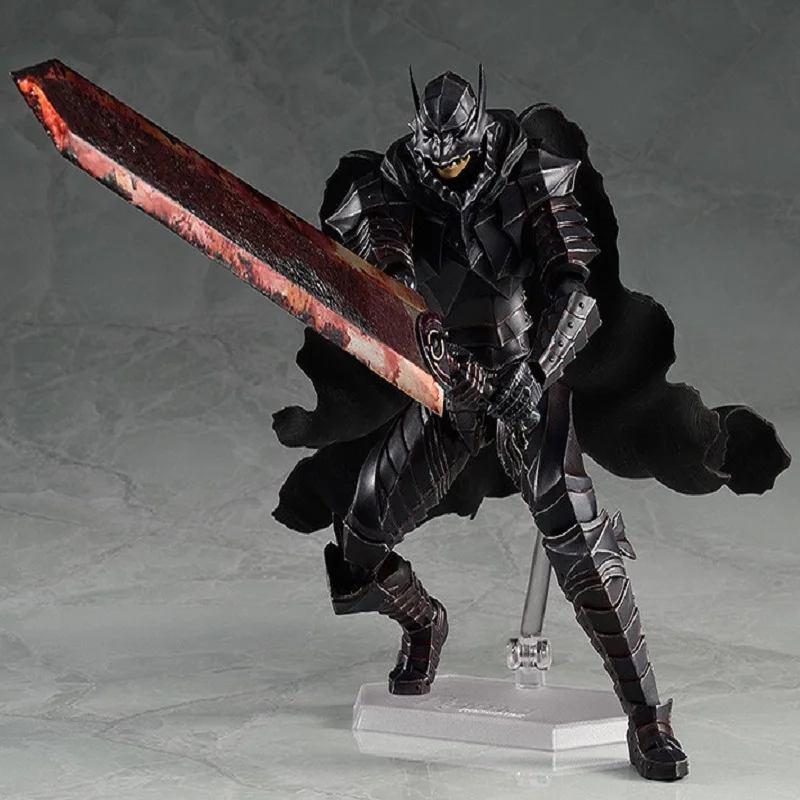 figma berserk katz gus乙烯基可动人偶品牌战士动漫人物黑色盔甲