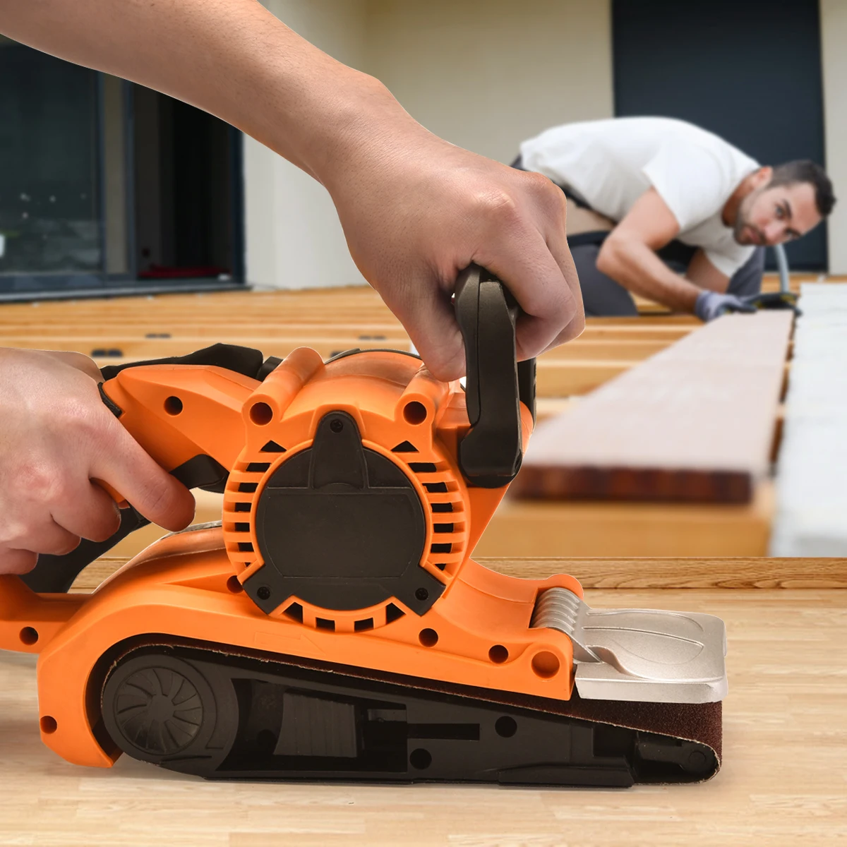 Metal Wood Surface Furniture Polish Hand Held Electric Belt Sander