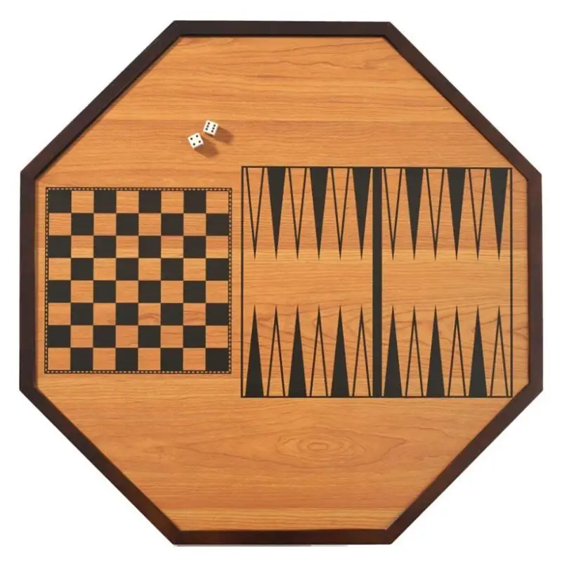 3 In 1 Wooden Crokinole Board Game Set Deluxe Games With Checker And