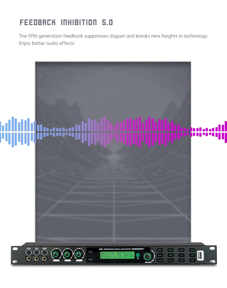 Kx600 Digital Mixer Karaoke Processor Studio Master Sound Effect Pro