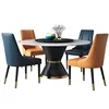 Korean Dining Room Marble Modern Dining Table Top Luxury Table Chair Home Dining Set Marble For Sale