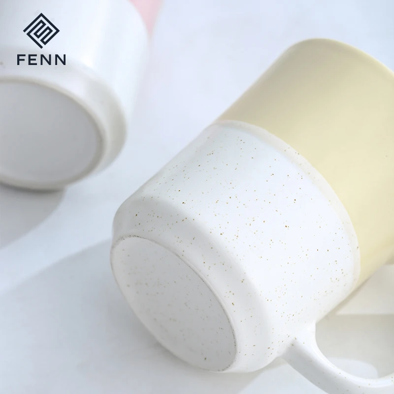 product creative  ins style ceramic coffee mug custom color speckled sesame glaze mug fine porcelain cup mugs-60