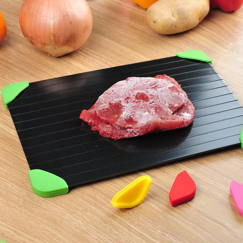 Fast Defrosting Tray Rapid Thawing Plate Large Board for Frozen Foods Kitchen Defrosting Mat Pad