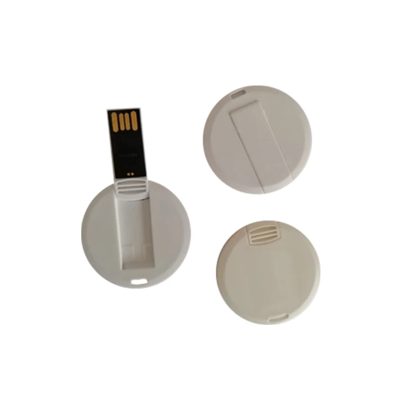 Custom and Cheap Price Round Card USB2.0 4GB/8GB/16GB/32GB/64GB USB Flash Drive - ANKUX.COM