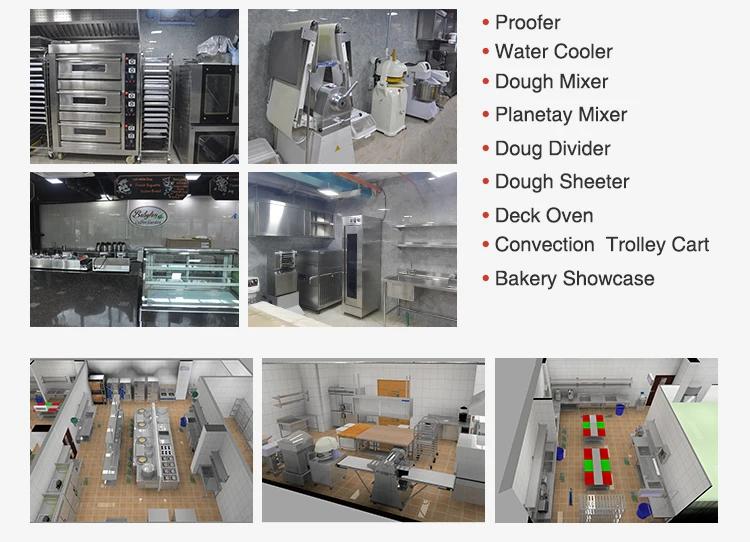Commercial Bakery Restaurant Equipment Full Bakery Equipment Set For