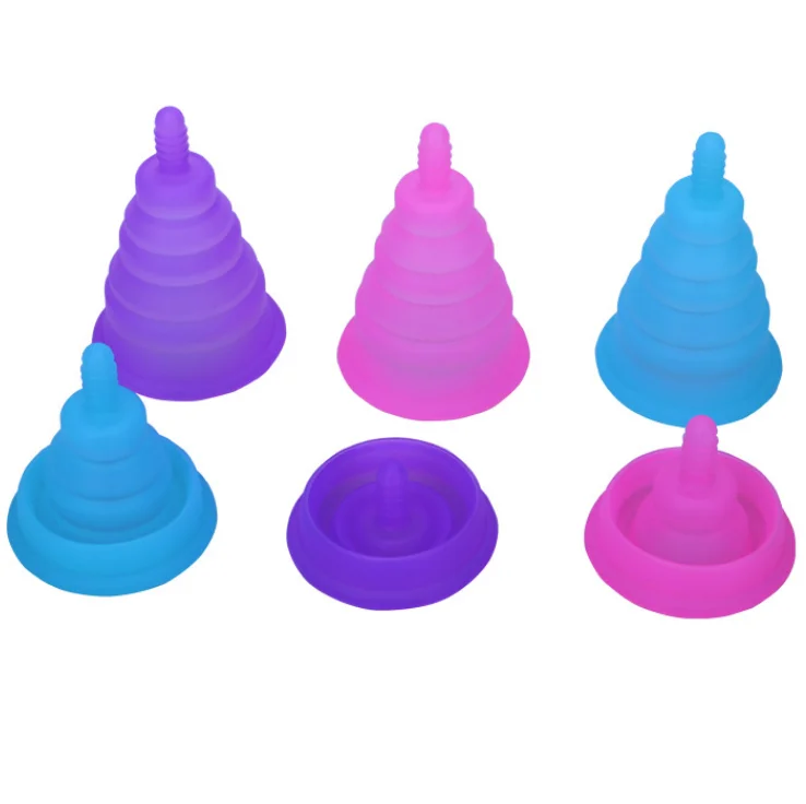Very Soft 100% Medical Silicone Folding Menstrual Cup For Women Period