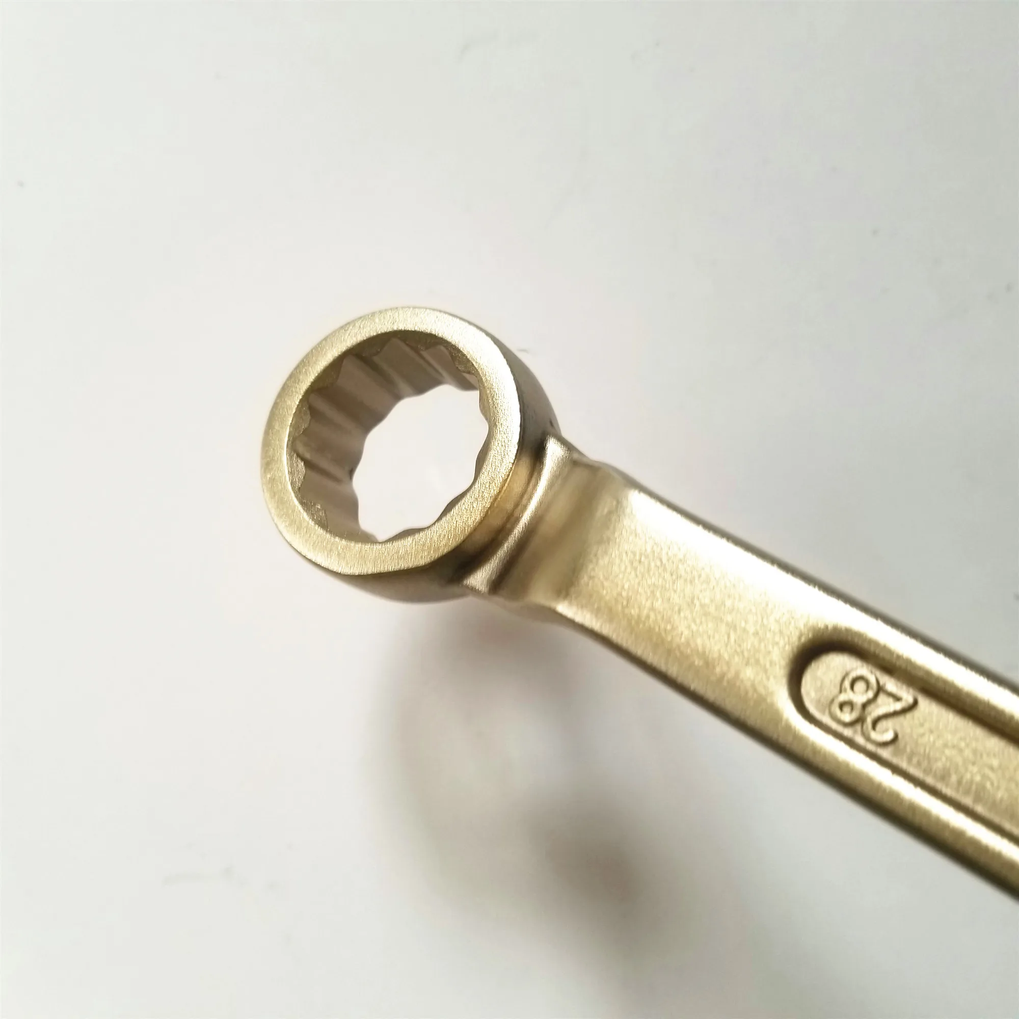 防爆无火花工具铝青铜合金25 * 28毫米双端异形扳手