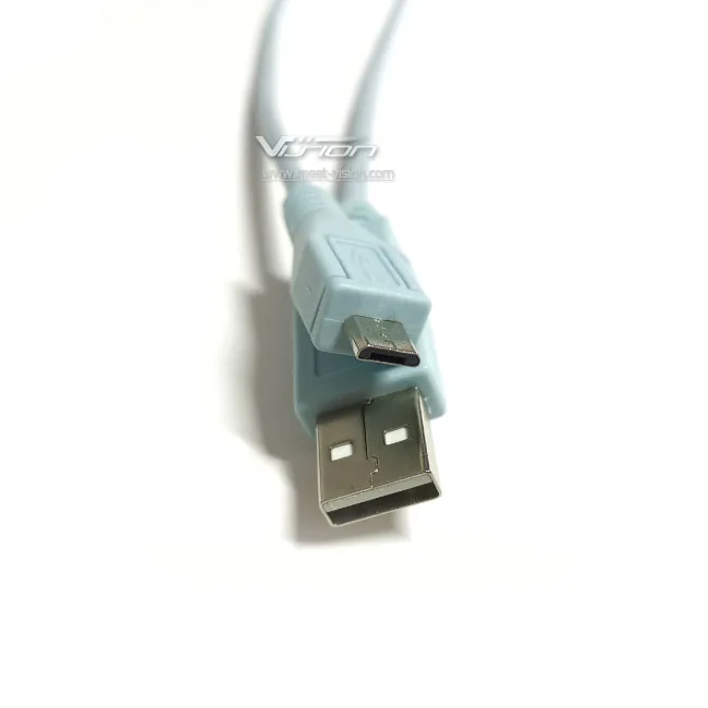Cisco Micro-b コンソールアダプタ CAB-CON-USBRJ45= USB to Micro USB Console Cable - 6FT, PVC, Foil Shielded