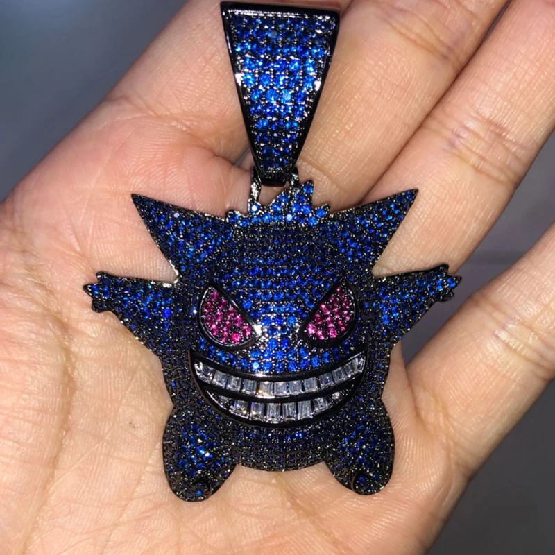 Zircon Gengar Pokemon Hiphop Iced Out 