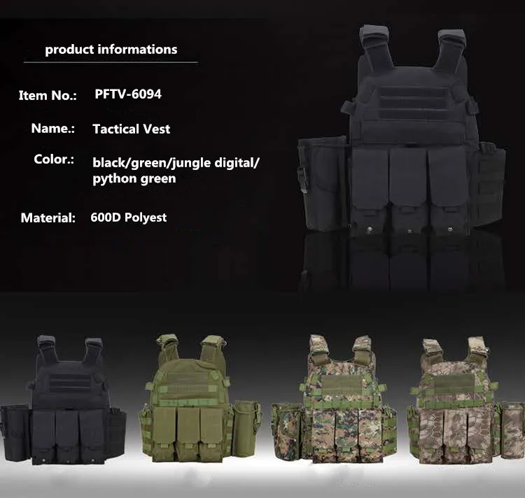 Cos Tactical Vest Plate Carrier Security Service Equipment Hunting
