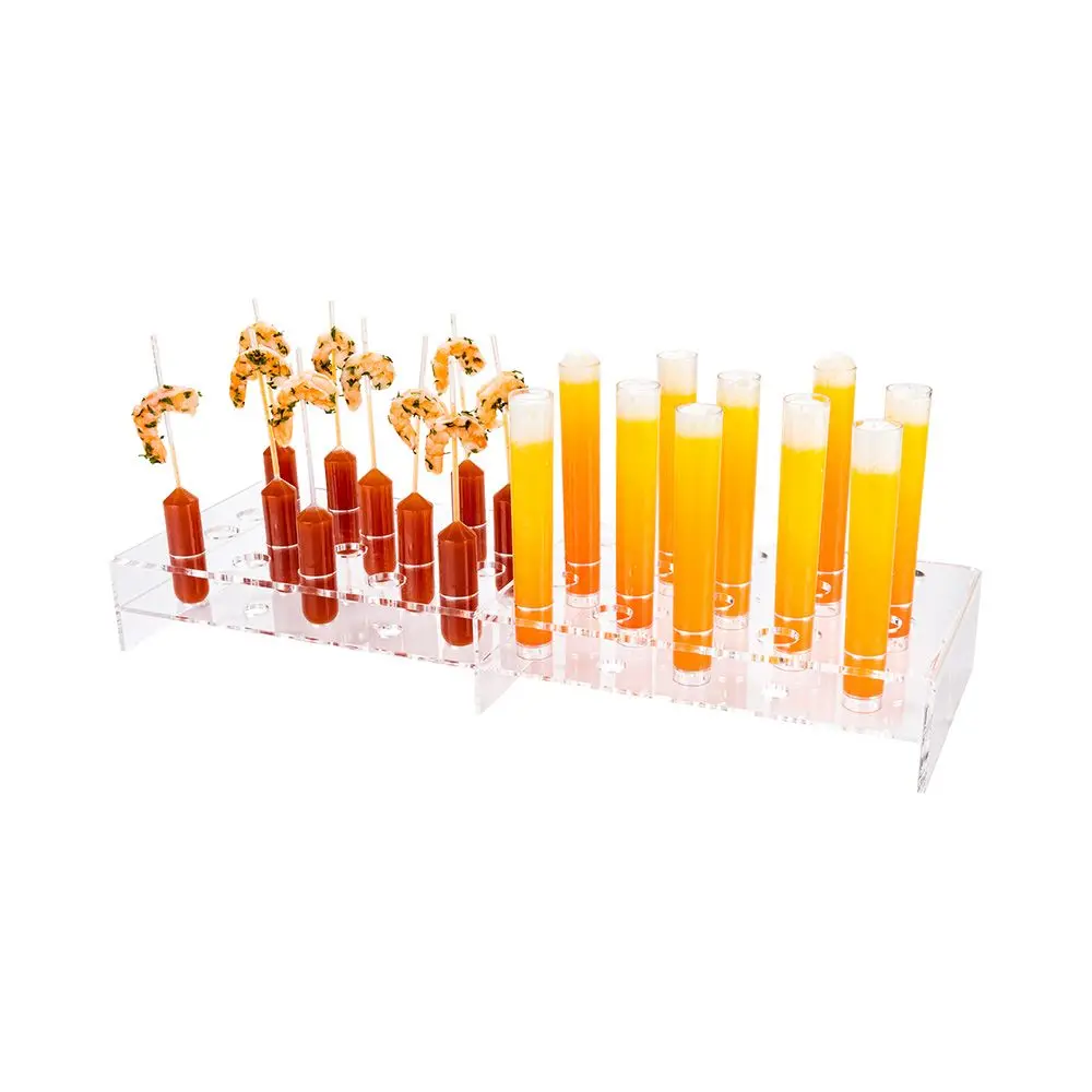 Thick Clear Holder Stand For Medical Tubes Making Counter Top Test Tube