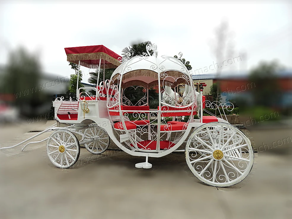 outdoor pumpkin carriage,electric horse carriage/wedding pumpkin