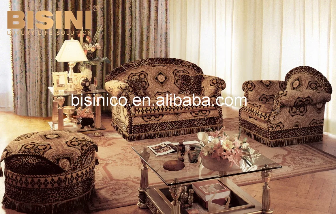 Saudi Arabia Majlis Arabic Sofa Royal Palace Hand Carved Fabric Sofa