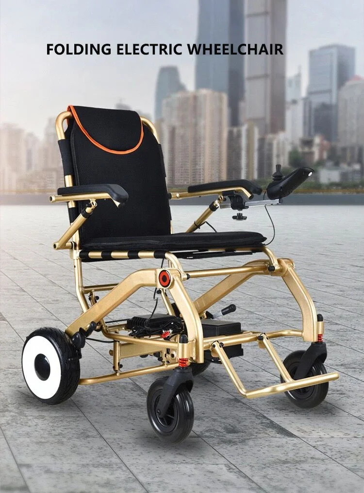 Folding Electric Wheelchair With Side Bags For Seniors Buy Electric