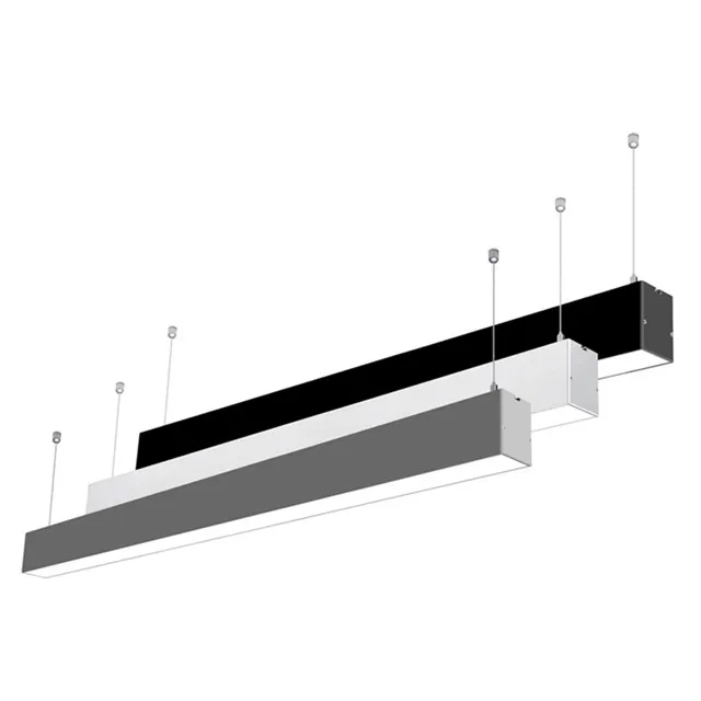 ETL Approved Led Linear Pendant Light Aluminum Tube 2ft 3ft 4ft 5ft 6ft Modern Office Lighting