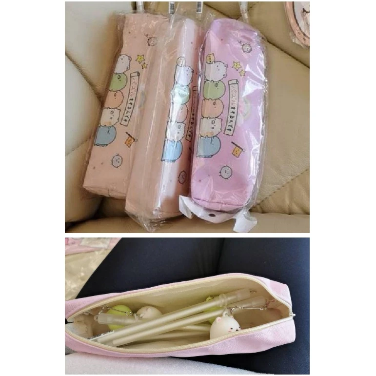 product-San-X fashion new Kawaii Fabric Pencil Bag Cute animal zipper Pen Box Storage bag For Kids s