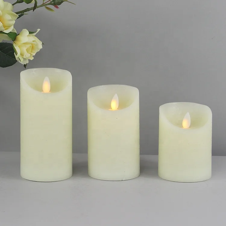 Christmas led flameless candle wholesale by moving flameless