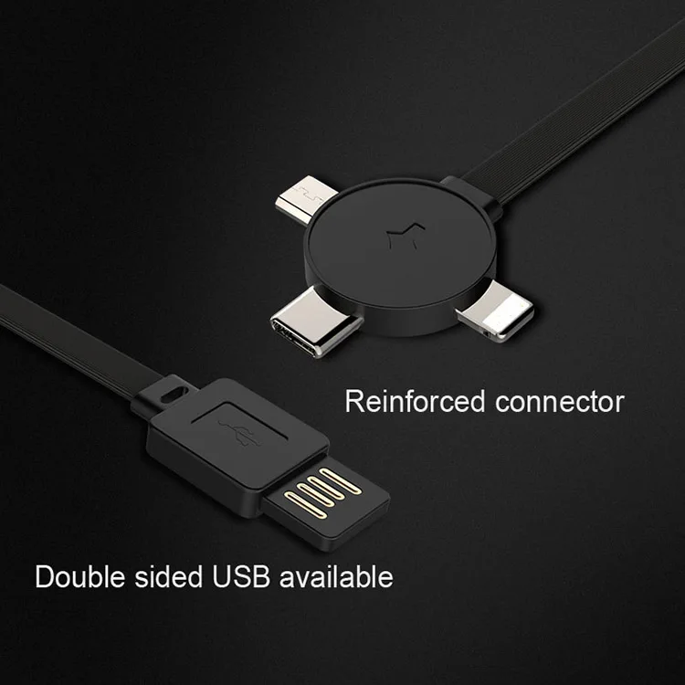 Extension USB Charger Charging 3in1 Cable Retractable 3 in 1 usb cable For Iphone Samsung