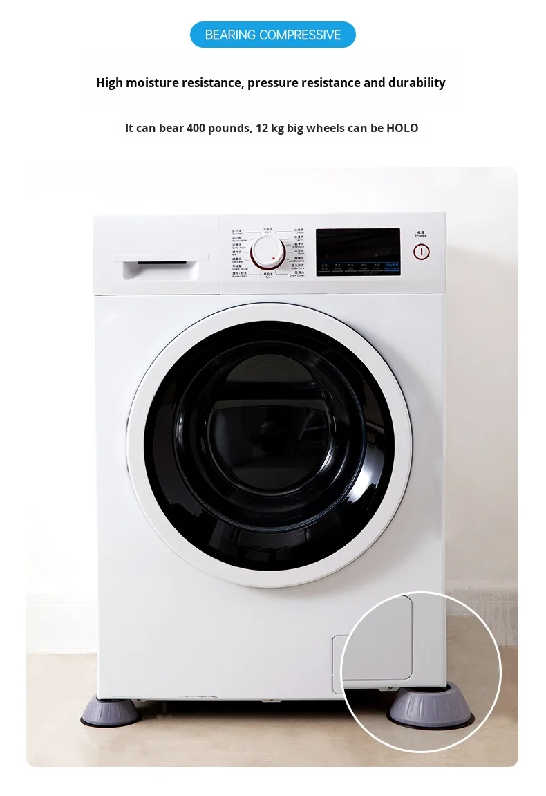 Home Use Fully Automatic Refrigerator Stand Universal Silent Anti-Vibration Plastic Washing Machine Base Drum Heightening