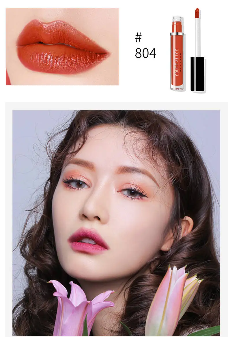 wholesale matte vegan cosmetics customized color liquid lipstick