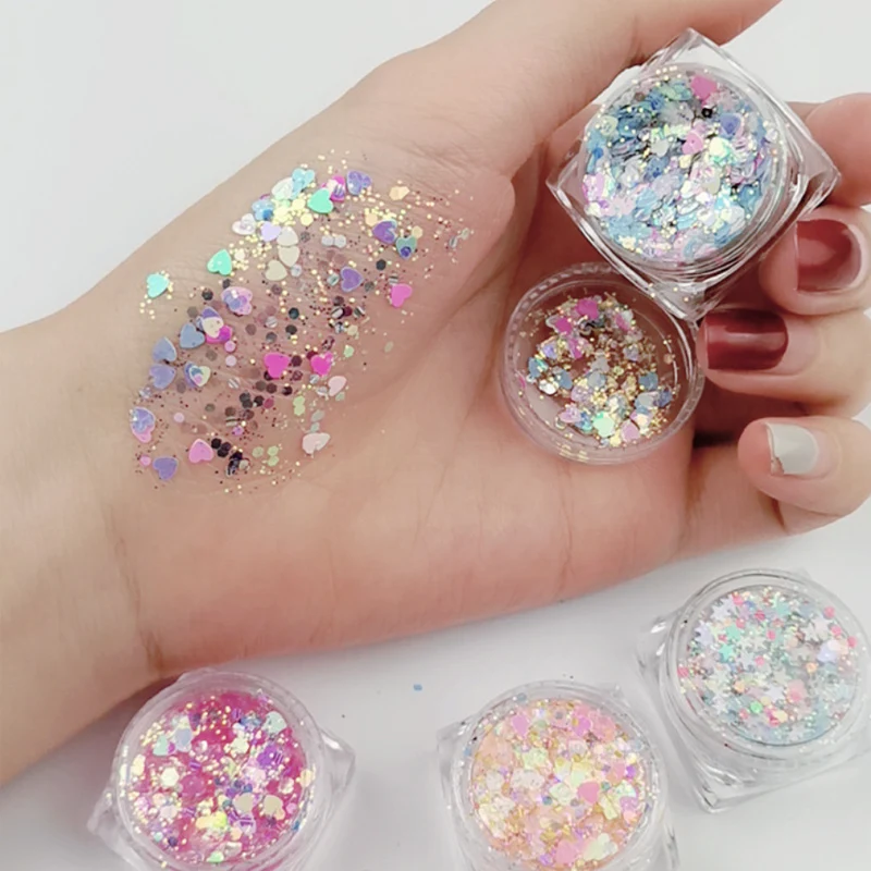 Cosmetic Colorful Glitter Gel Diamond Cream Single Eyeshadow For Face