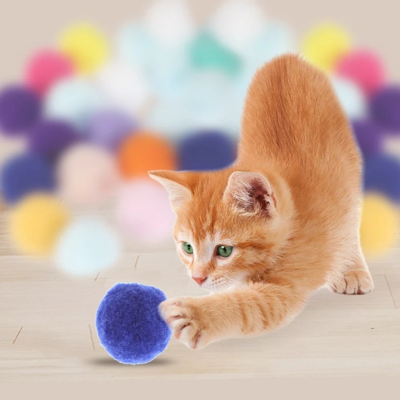 Fun Cat Toy Gun With Plush Ball Bullet Interactive Cat Toys Plush Ball