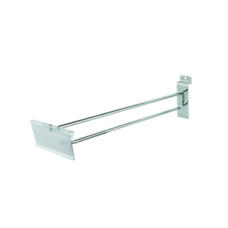 Supermarket shopftting price holder for hook store displays