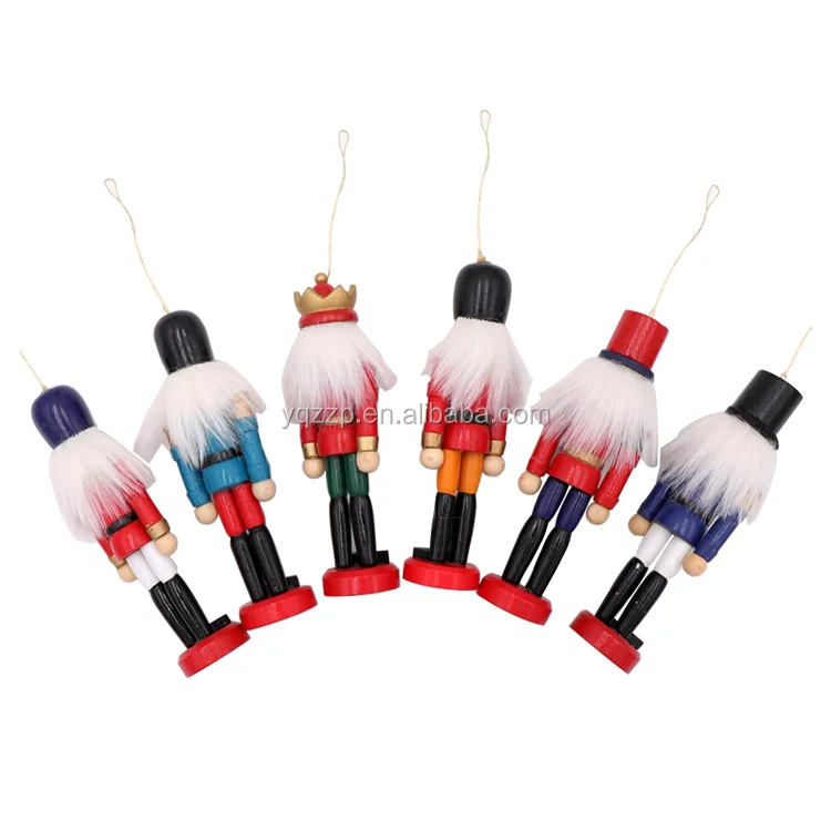 Wn12 5''indoor Decoration Ornaments Supplies Wooden Nutcrackers Hanging