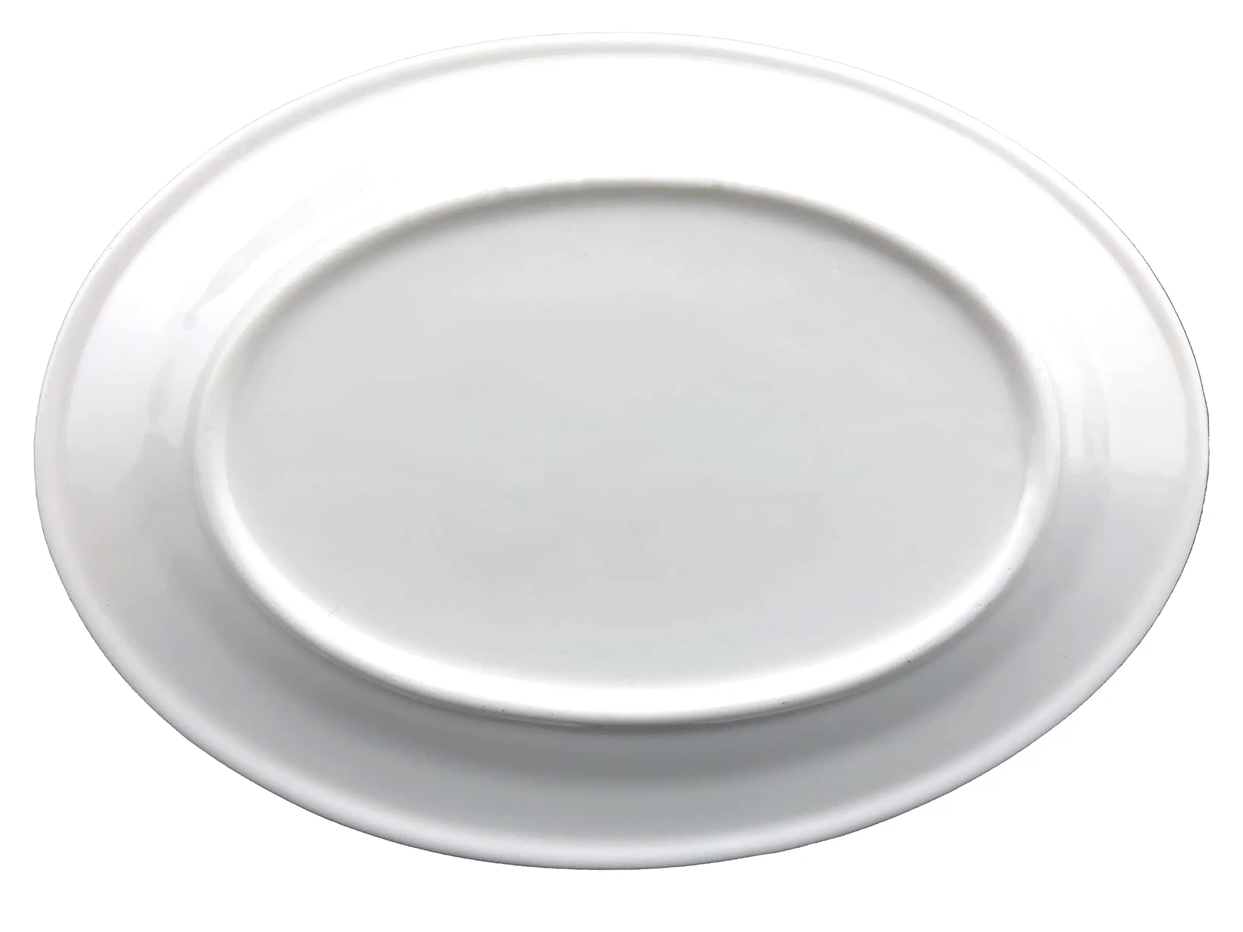 6-piece 6 Inch Porcelain Dessert Plate Set White Appetizer Ceramic Oval Plate for Kitchen and Family Party factory