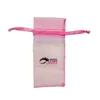 hot sale eyelash organza gift bag with custom logo