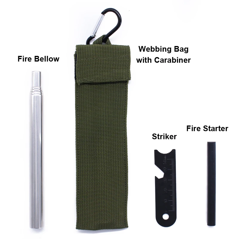 Useful Retractable Blowing Tube Picnic Fire Bellowing Tool With
