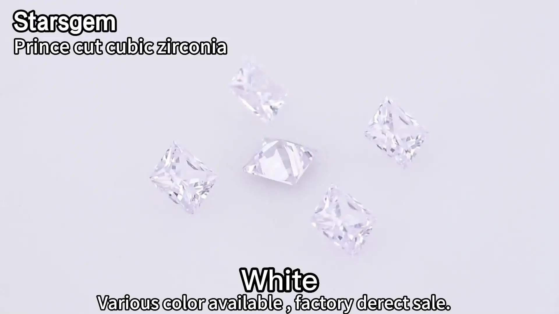 Shop Starsgem CZ Zircon Stones - Multicolor Princess Cut