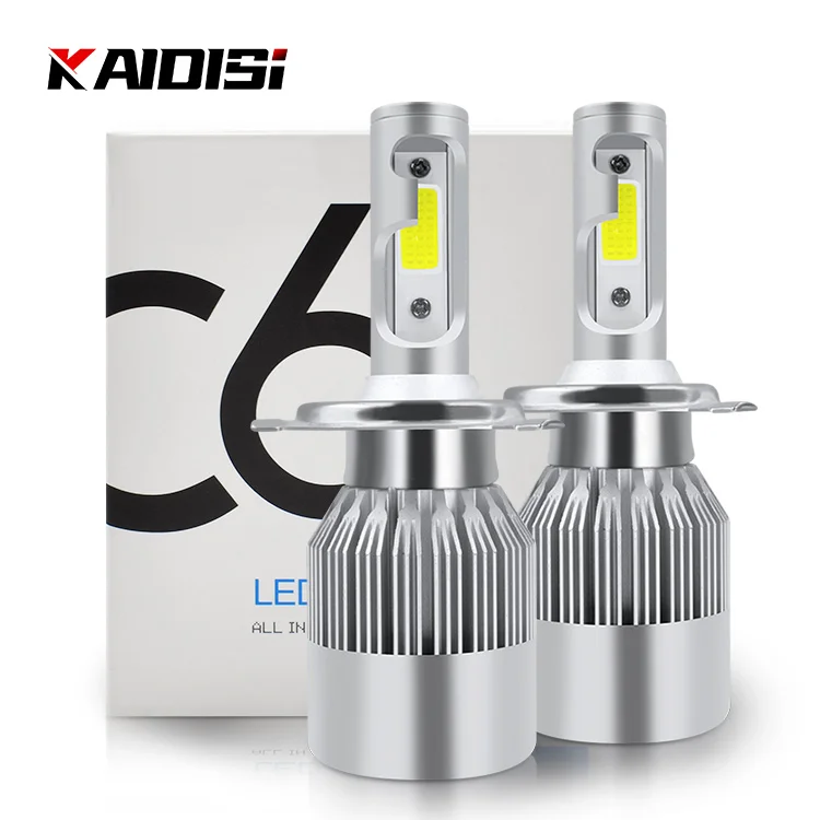 Universal Style C6 Led Headlight 3800lm High Power H1 H7 H11 9005 9006 H4 C6 Led Headbulb For