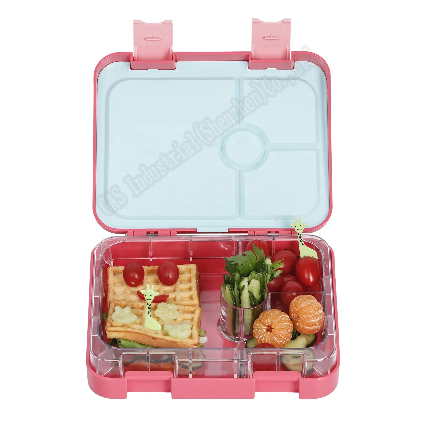 Download Highest Quality Abs And Tritan Plastics 4-compartment Design Bento Lunch Box For Kids/adults ...
