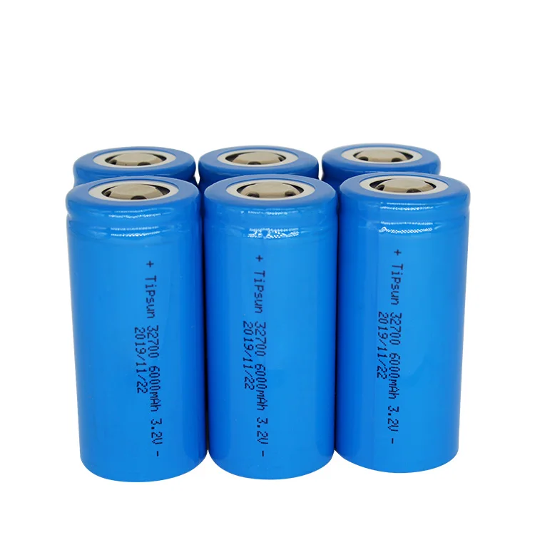 Tipsun 3.2v 32700 Lifepo4 Battery 6000mah Rechargeable Cell - Buy 32700 ...